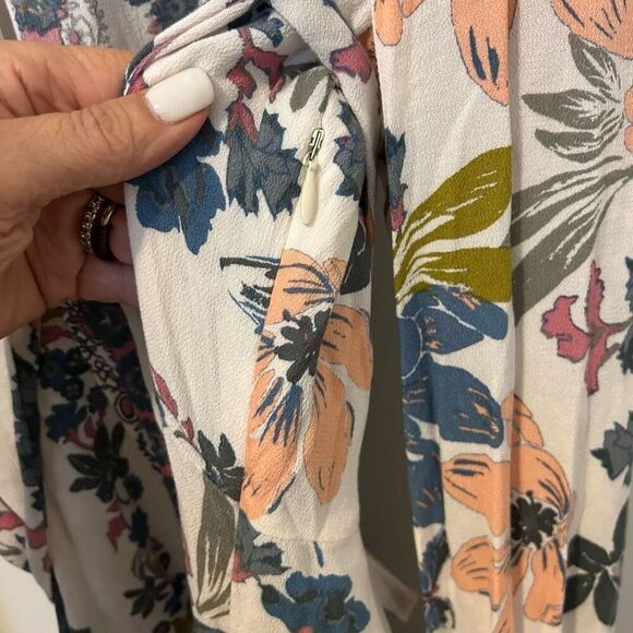 Free People Violet Hill Mini Dress Tunic Women's Size 4 Floral Boho babydoll Y2K - Picture 7 of 10